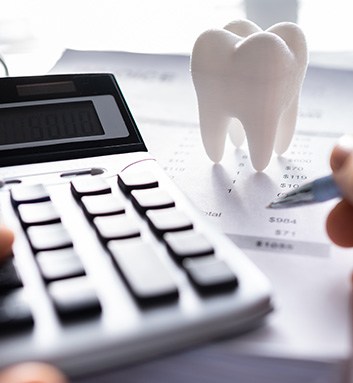 Patient in Fort Smith reviewing cost of root canal treatment