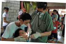 dentist helping save a smile