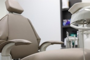 Empty dentist’s chair